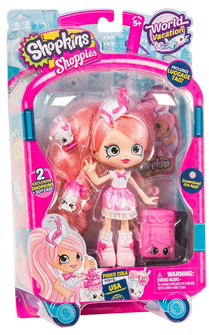SHOPKINS SHOPPIES S8 W3 THEMED DOLL SINGLE PACK PINKIE COLA