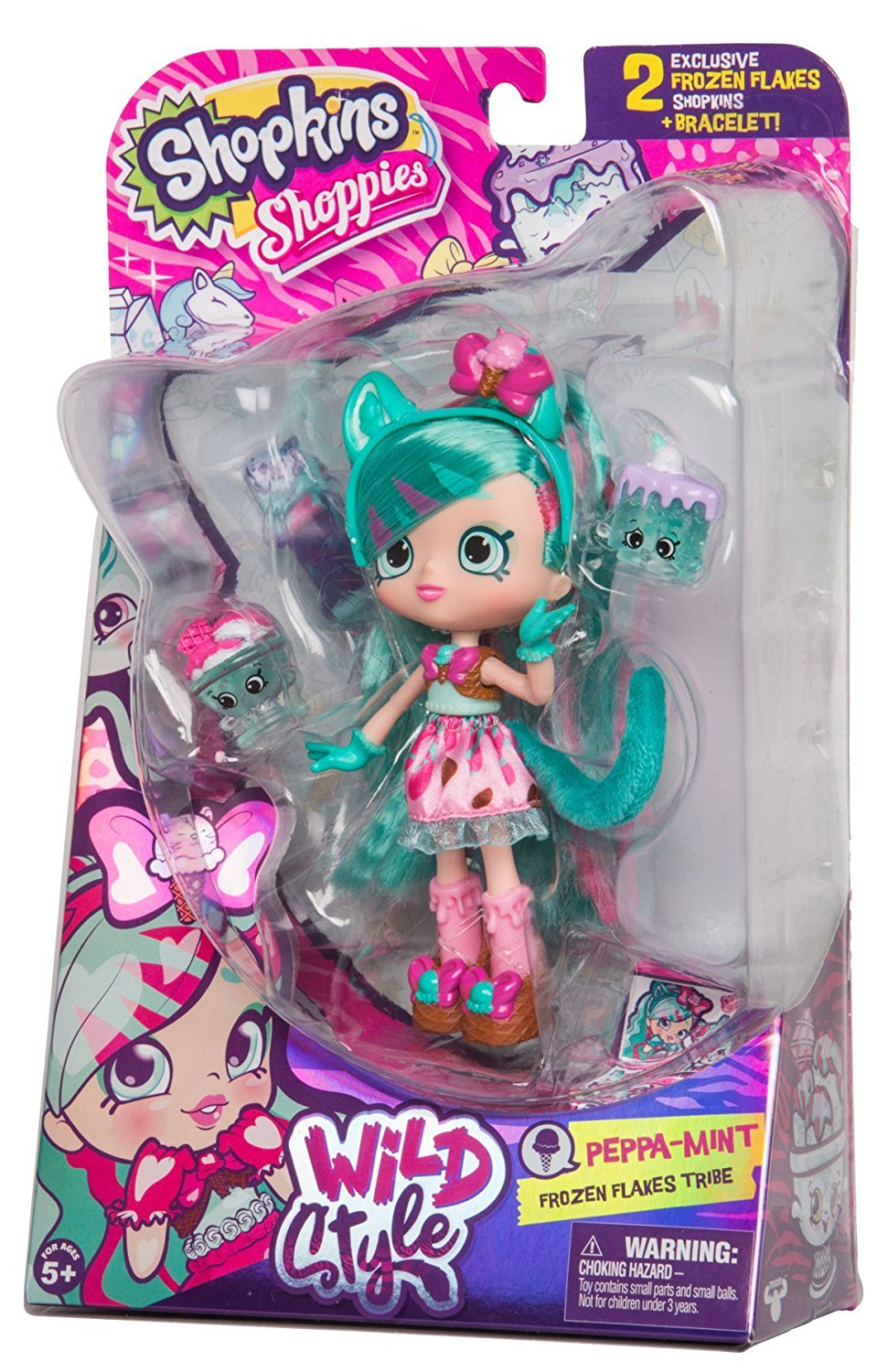 SHOPKINS SHOPPIES S9 WILD STYLE SINGLE PACK W2 PEPPA-MINT
