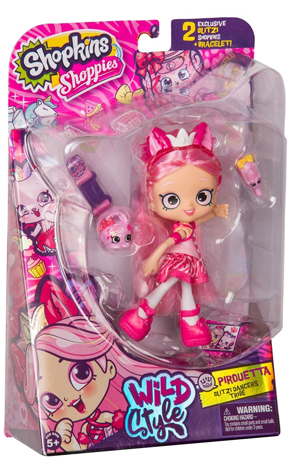 SHOPKINS SHOPPIES S9 WILD STYLE SINGLE PACK W1 PIROUETTA
