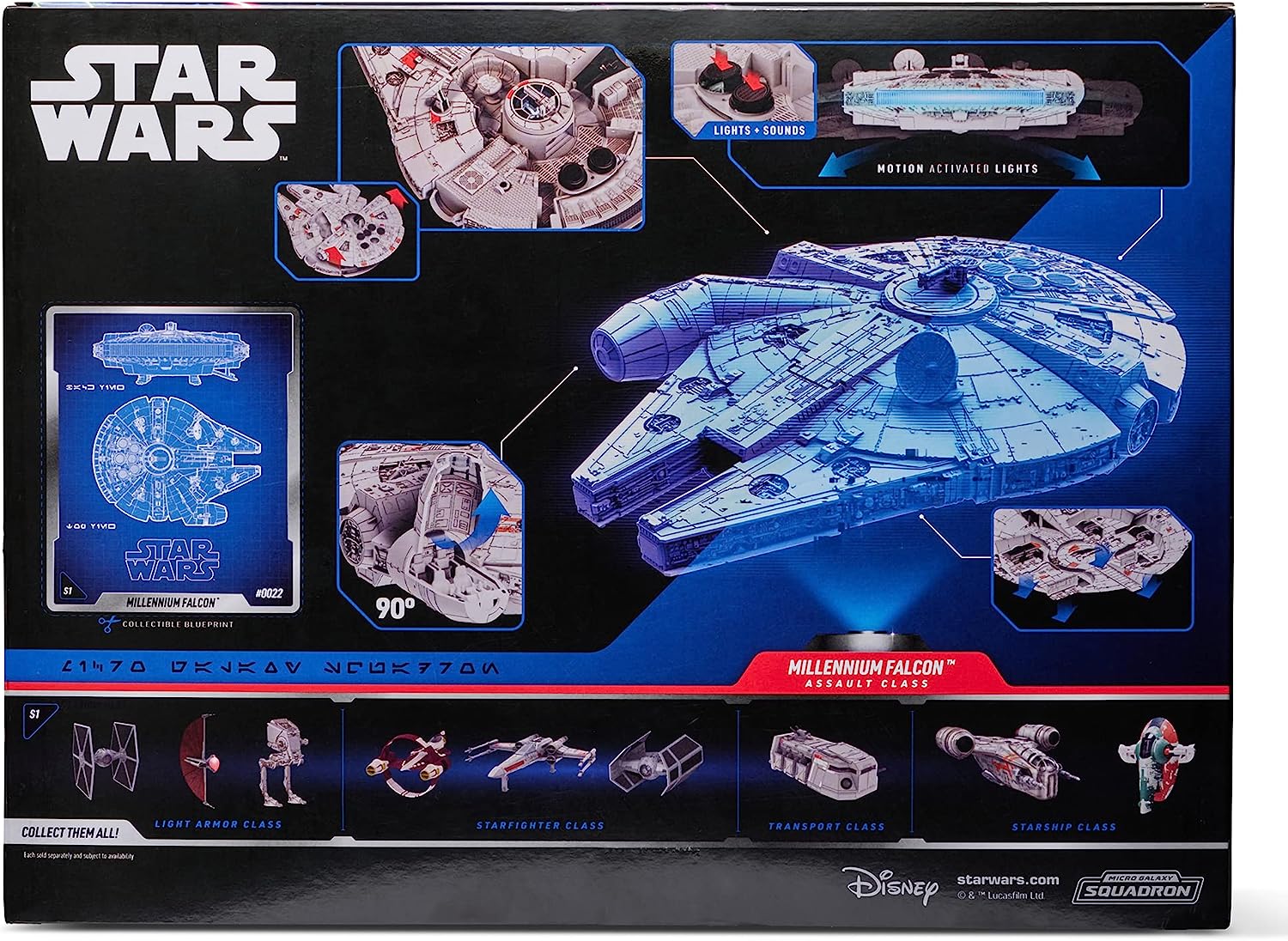 Star Wars Feature Vehicle (9" Vehicle & Figure) Millennium Falcon W1