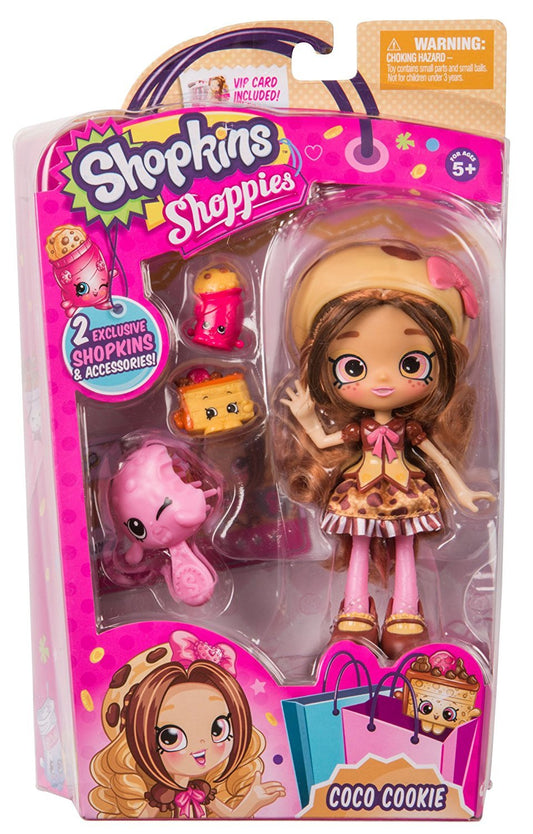 SHOPKINS SHOPPIES S4 SINGLE PACK W1 COCO COOKIE