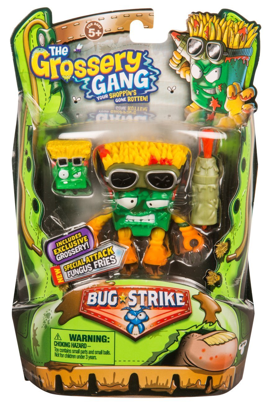 THE GROSSERY GANG S4 W1 BUG STRIKE ACTION FIGURE FUNGUS FRIES