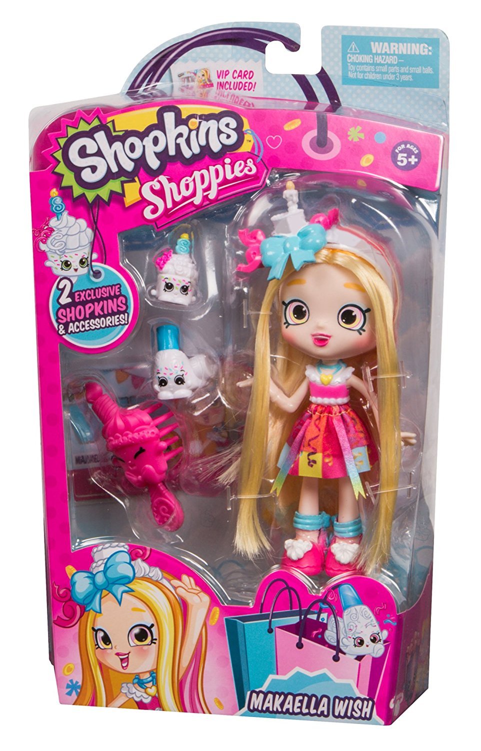 SHOPKINS SHOPPIES S4 SINGLE PACK W1 MAKAELLA WISH