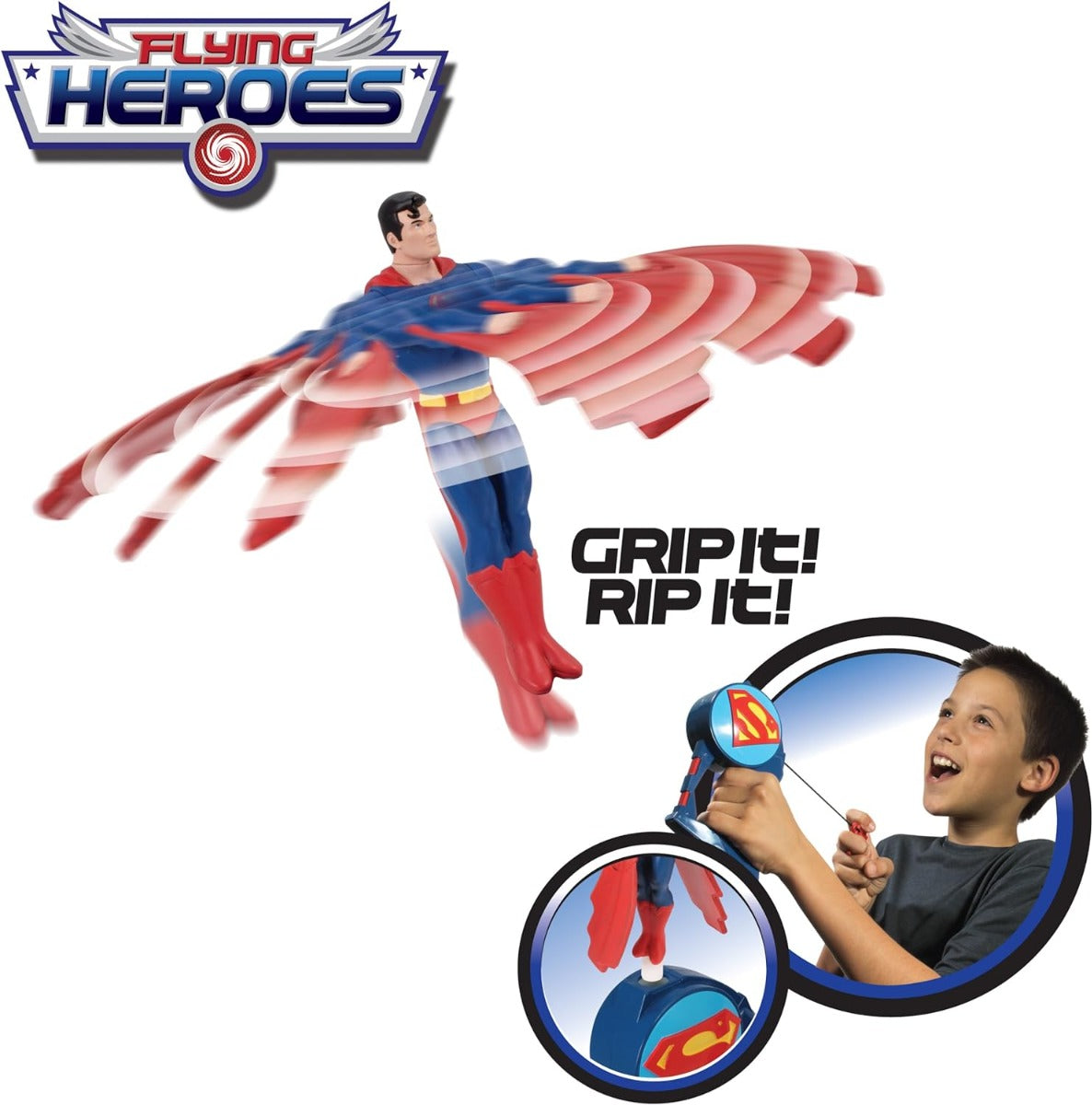 DC COMICS FLYING HEROES FIGURE SUPERMAN