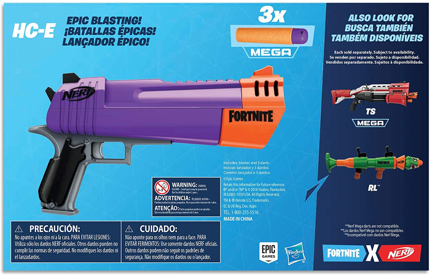 NERF FORTNITE HC-E MEGA DART BLASTER
