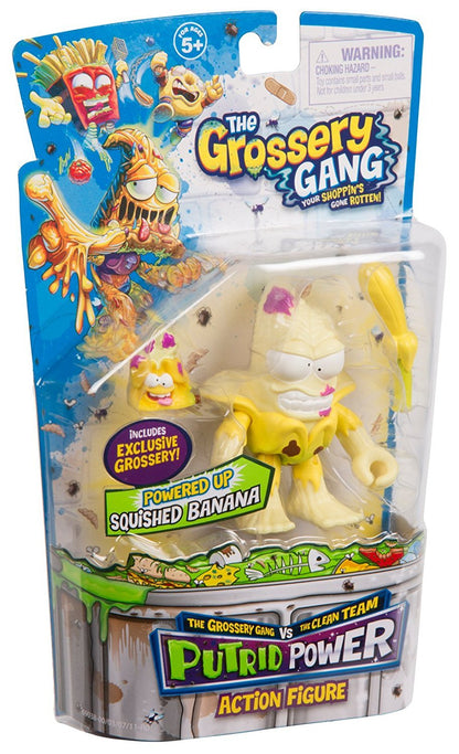 THE GROSSERY GANG S3 W2 PUTRID POWER FIGURE SQUISHED BANANA