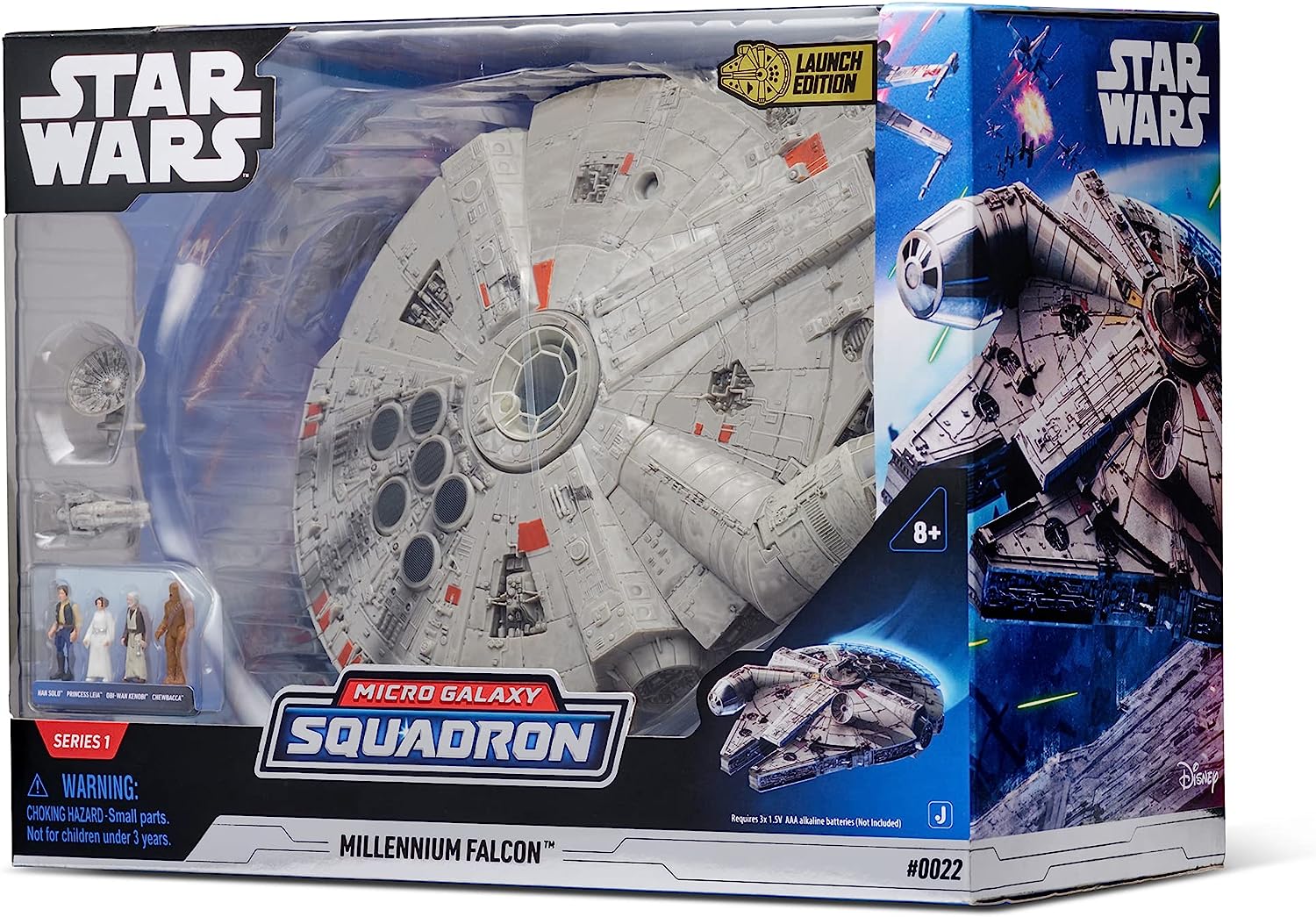 Star Wars Feature Vehicle (9" Vehicle & Figure) Millennium Falcon W1