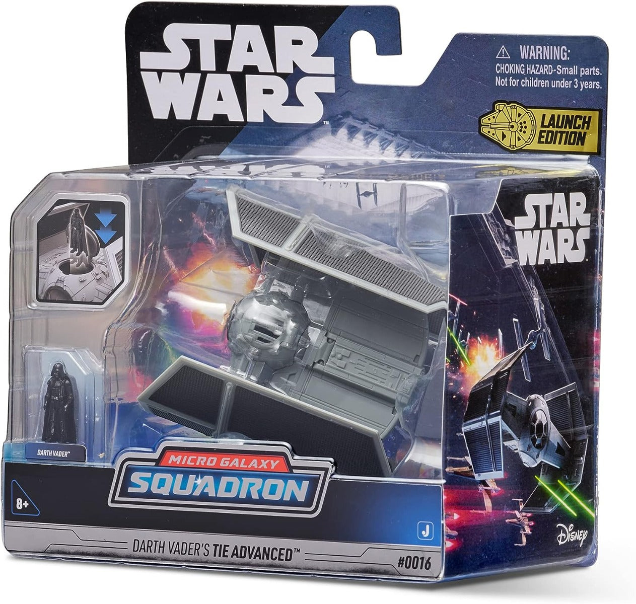 STAR WARS Medium Vehicle (5" Vehicle & Figure) Darth Vader's Tie Advanced