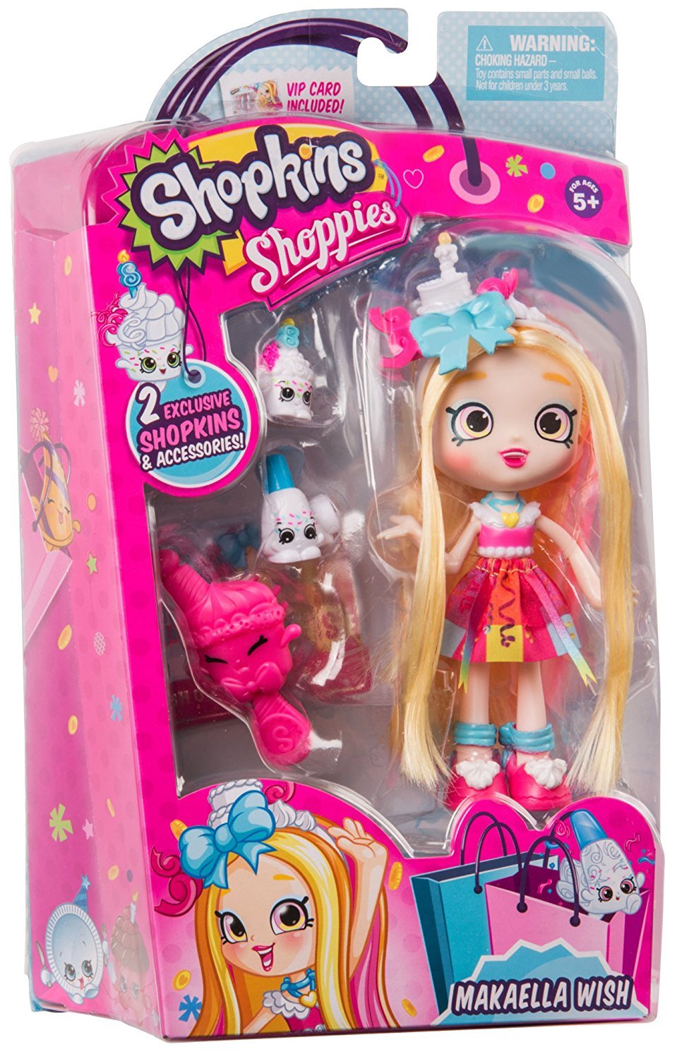 SHOPKINS SHOPPIES S4 SINGLE PACK W1 MAKAELLA WISH