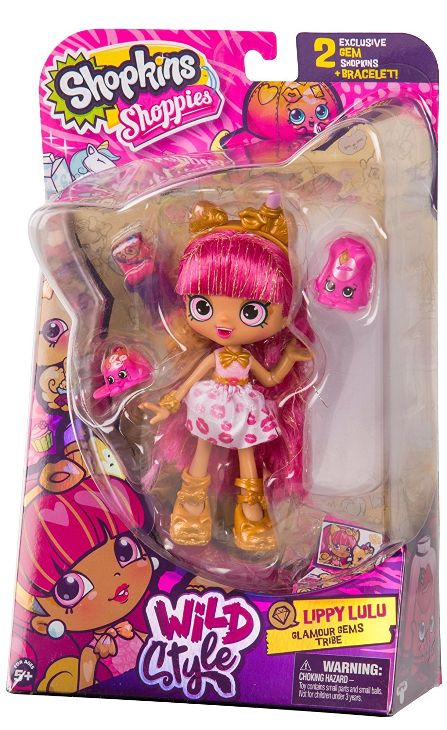 SHOPKINS SHOPPIES S9 WILD STYLE SINGLE PACK W1 LIPPY LULU
