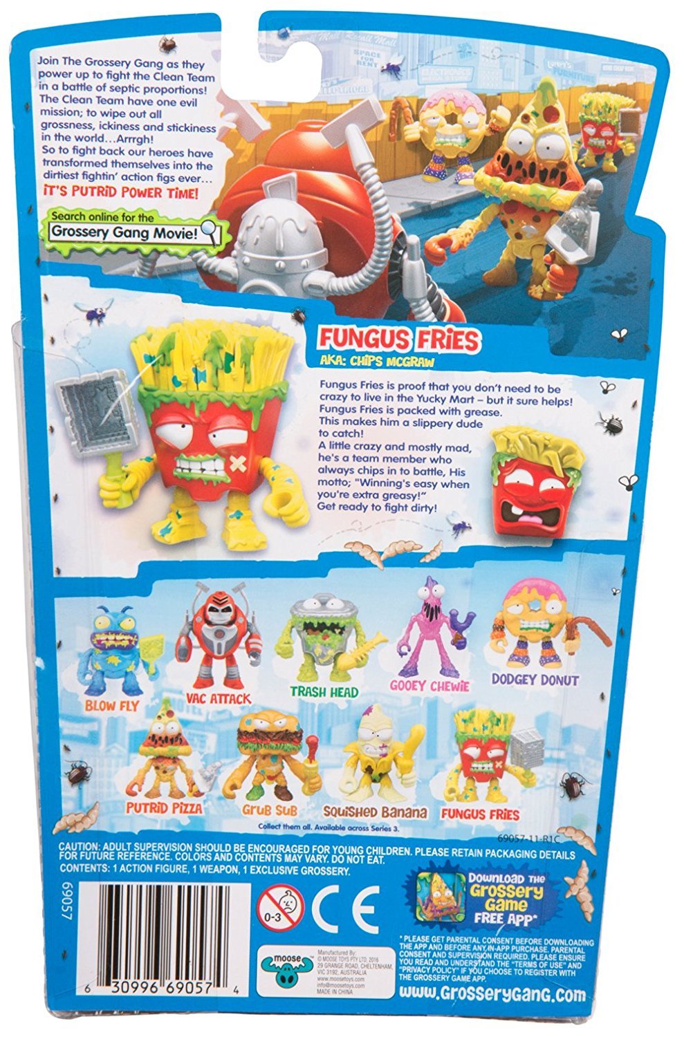 THE GROSSERY GANG S3 W2 PUTRID POWER FIGURE FUNGUS FRIES