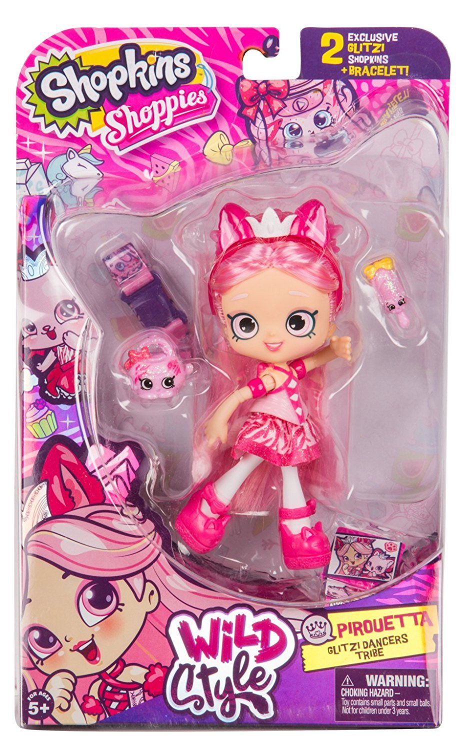 SHOPKINS SHOPPIES S9 WILD STYLE SINGLE PACK W1 PIROUETTA