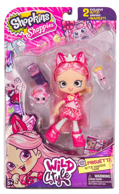 SHOPKINS SHOPPIES S9 WILD STYLE SINGLE PACK W1 PIROUETTA