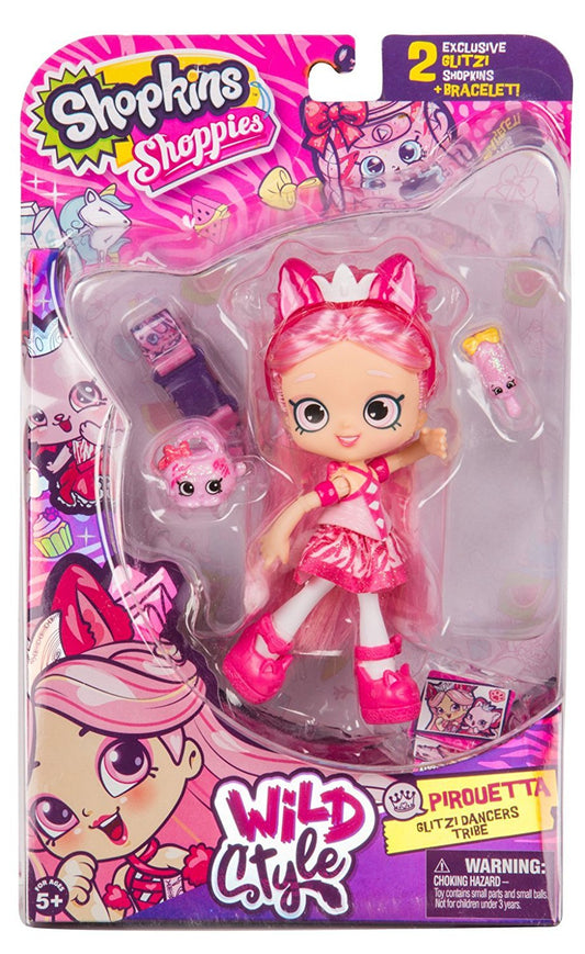 SHOPKINS SHOPPIES S9 WILD STYLE SINGLE PACK W1 PIROUETTA