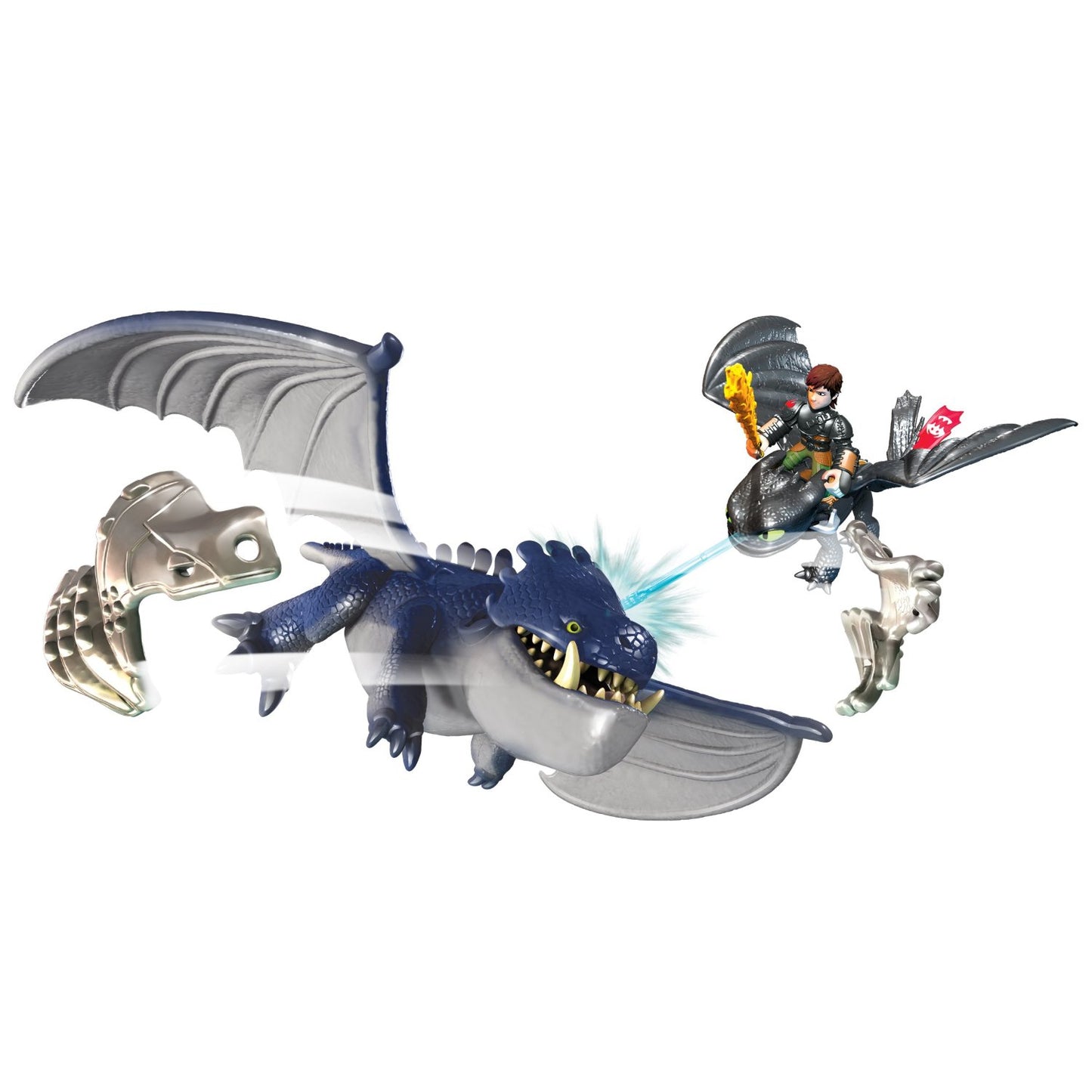 DREAMWORKS DRAGONS TOOTHLESS & HICCUP VS ARMORED DRAGON 3-PACK