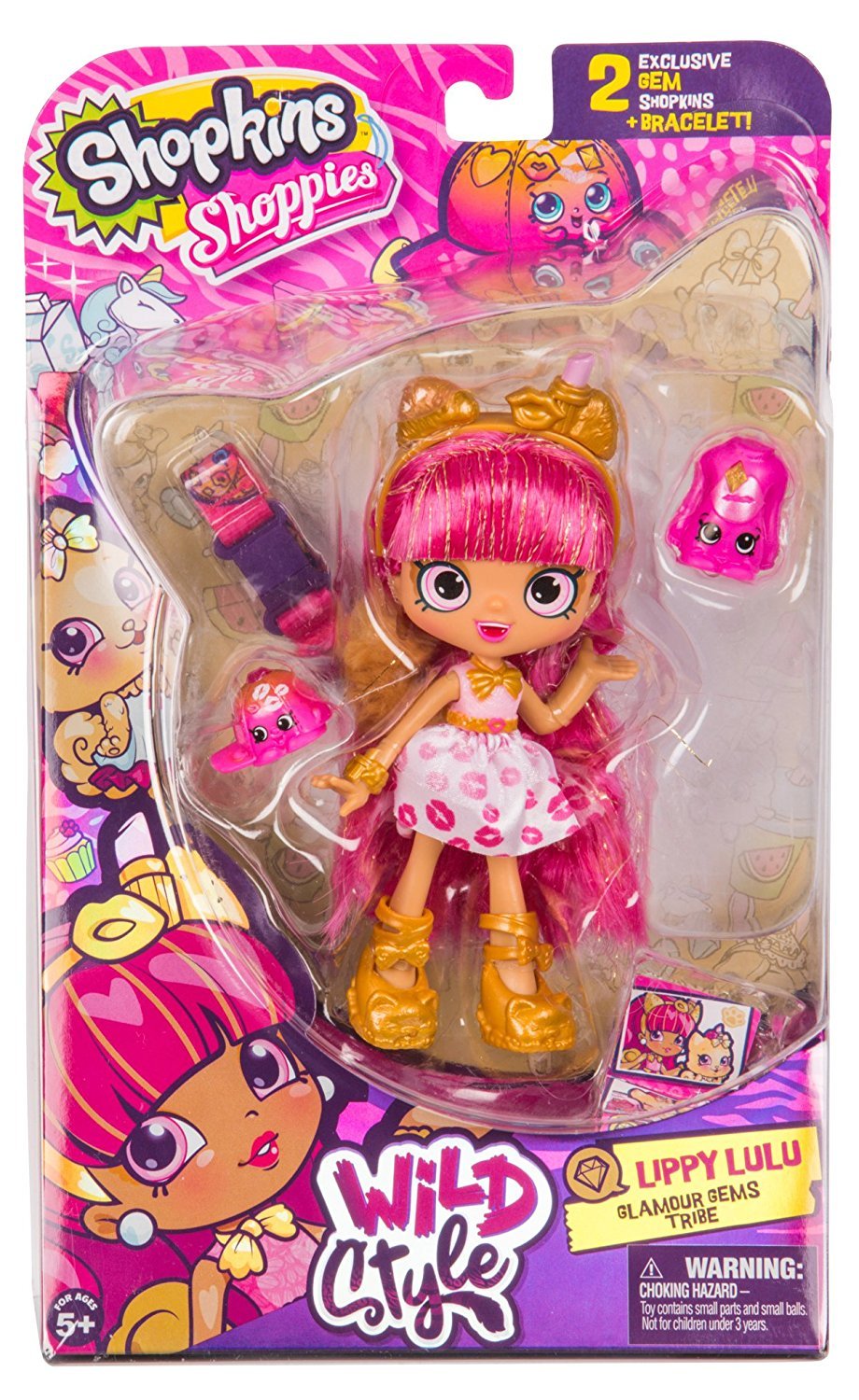 SHOPKINS SHOPPIES S9 WILD STYLE SINGLE PACK W1 LIPPY LULU