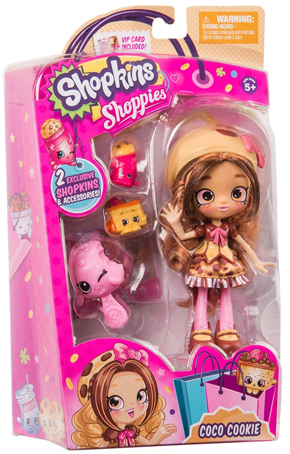 SHOPKINS SHOPPIES S4 SINGLE PACK W1 COCO COOKIE