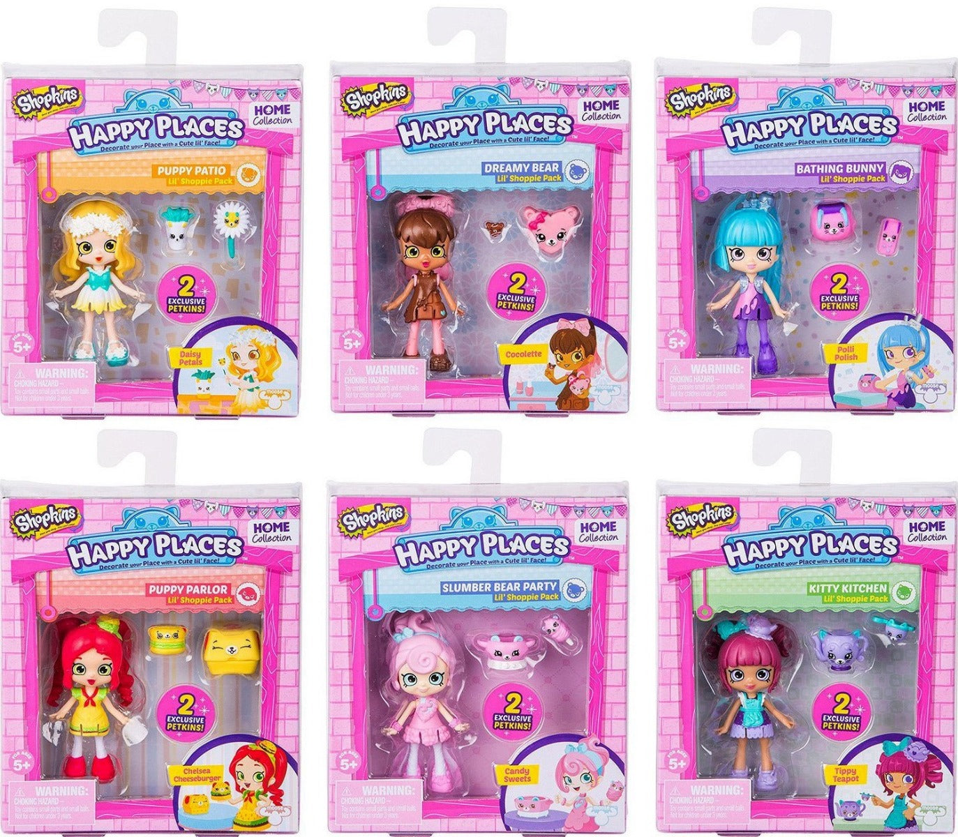HAPPY PLACES S2 DOLL SINGLE PACKS SET OF 6