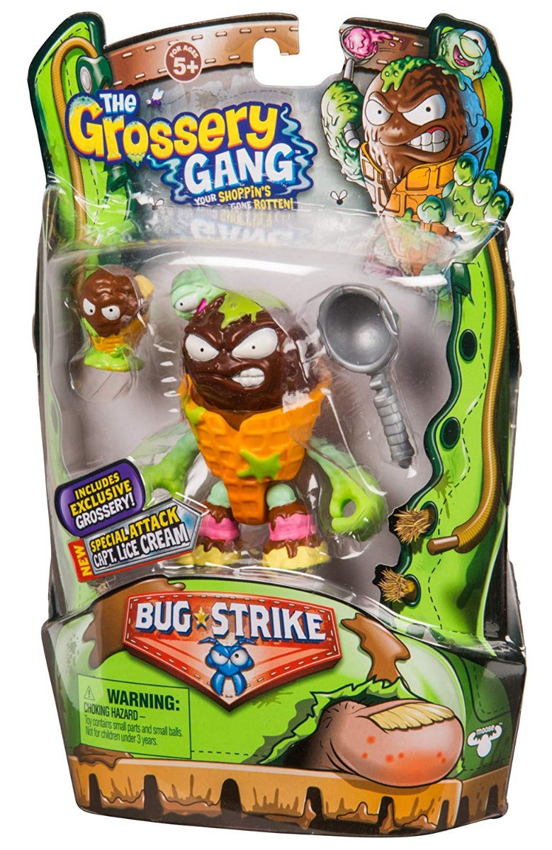 THE GROSSERY GANG S4 W2 BUG STRIKE ACTION FIGURE CAPTAIN LICE CREAM