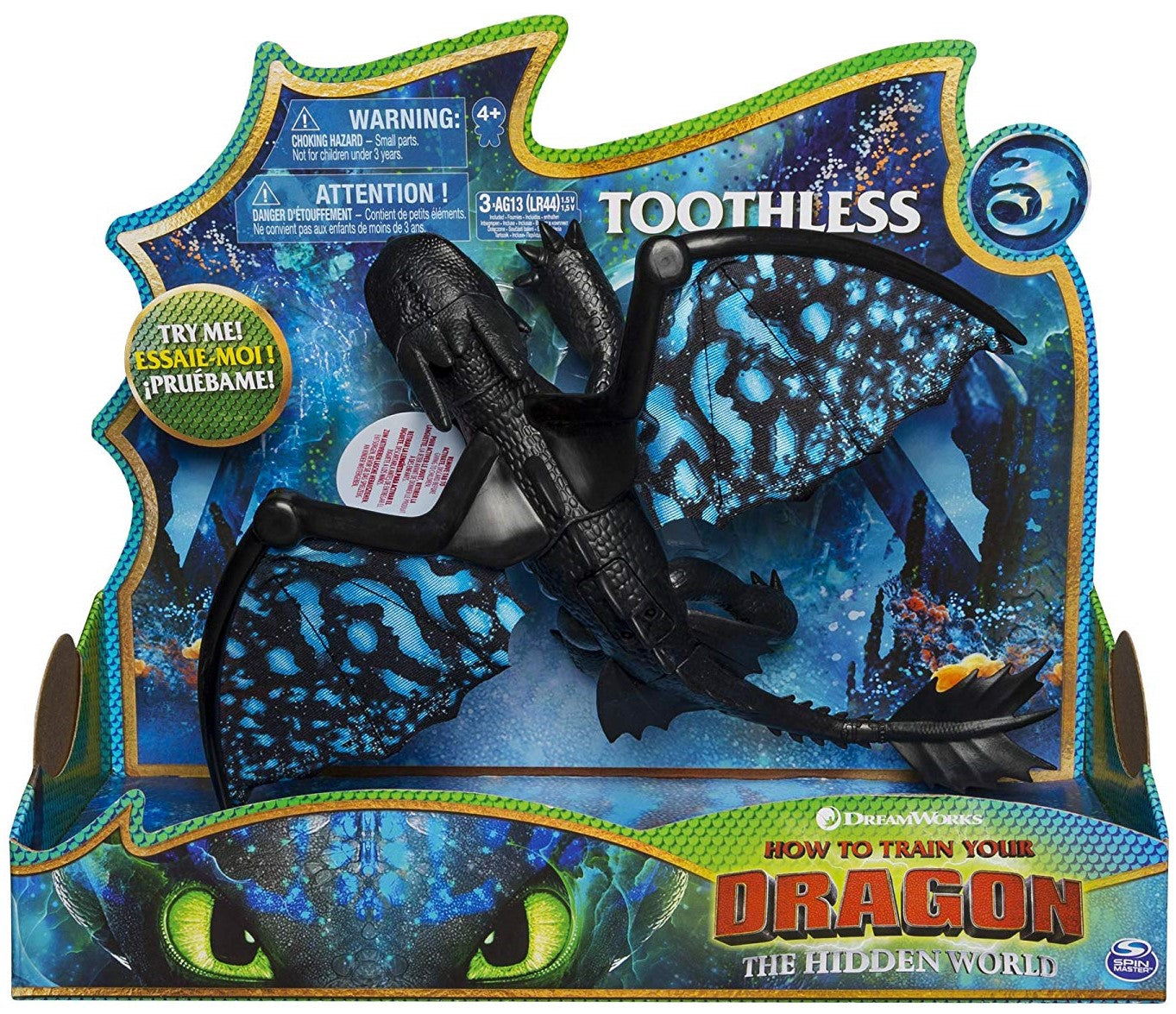 DREAMWORKS DRAGONS TOOTHLESS DELUXE LIGHTS/SOUND DRAGON