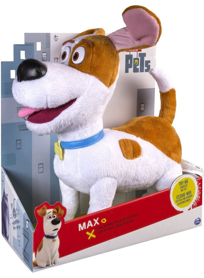 SECRET LIFE OF PETS TALKING 12" PLUSH BUDDY MAX