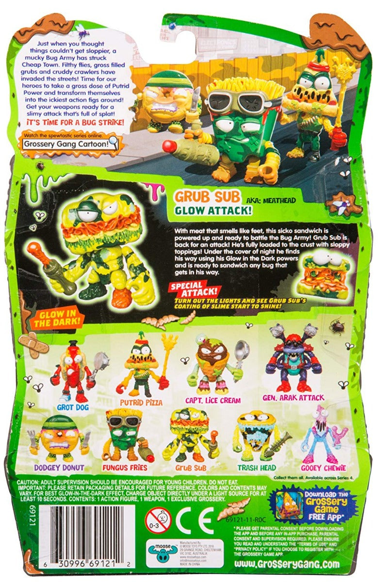 THE GROSSERY GANG S4 W2 BUG STRIKE ACTION FIGURE GRUB SUB