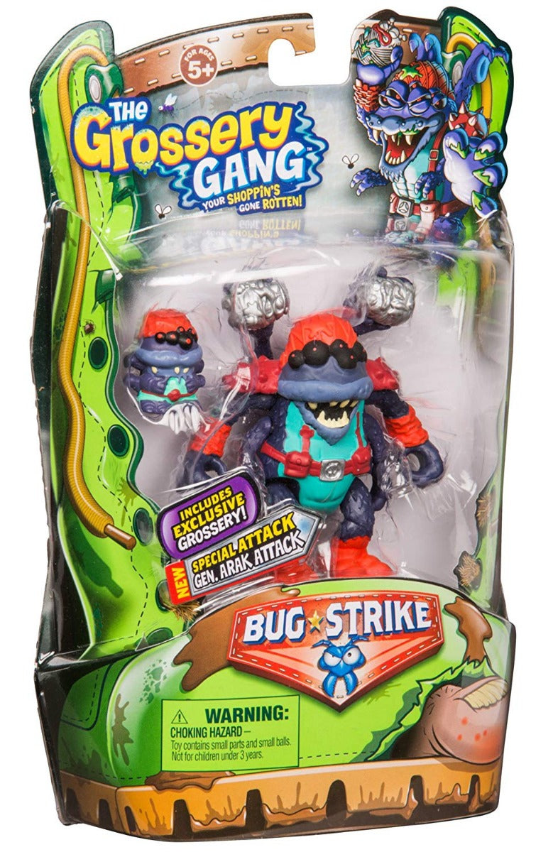 THE GROSSERY GANG S4 W2 BUG STRIKE ACTION FIGURE GEN. ARAK ATTACK