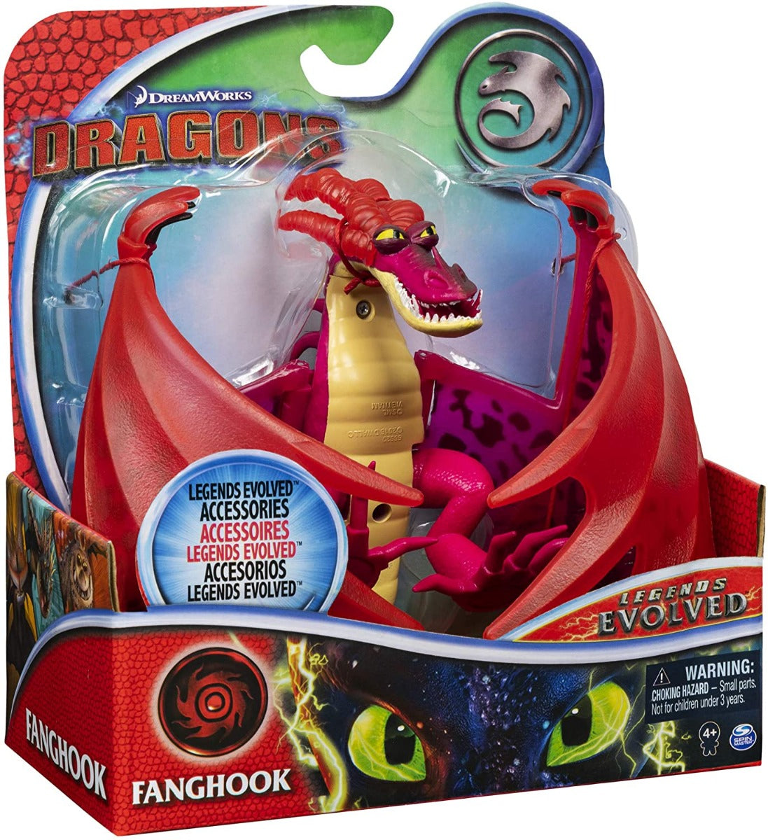 DREAMWORKS DRAGONS LEGENDS EVOLVED DRAGON ACTION FIGURE (FANGHOOK)