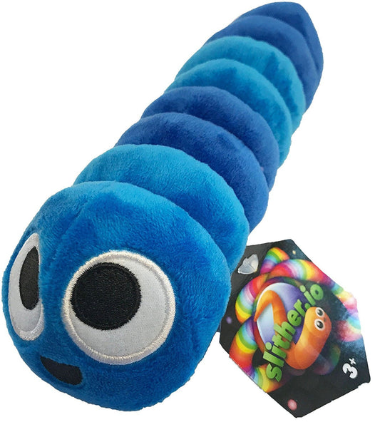 SLITHER.IO 8" BENDABLE PLUSH BLUE