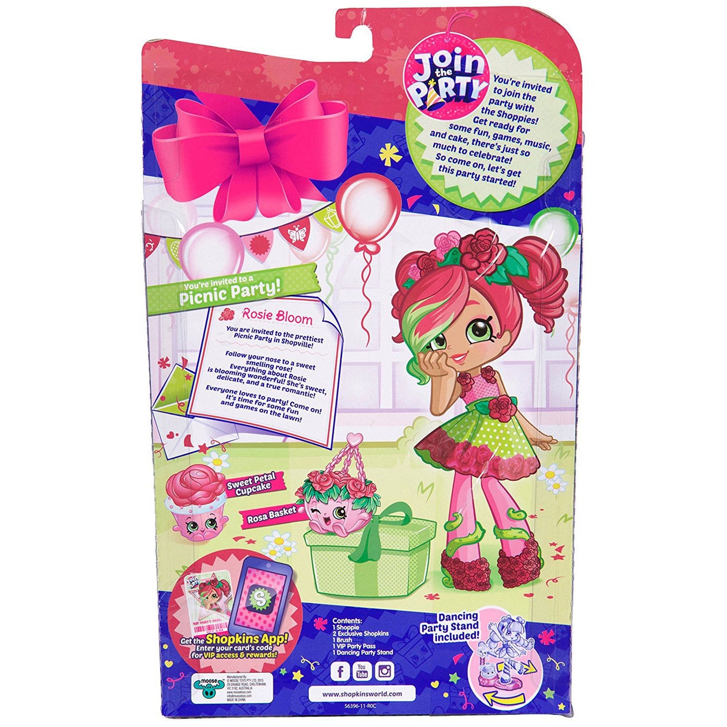 SHOPPIES PARTY DOLLS ROSIE BLOOM