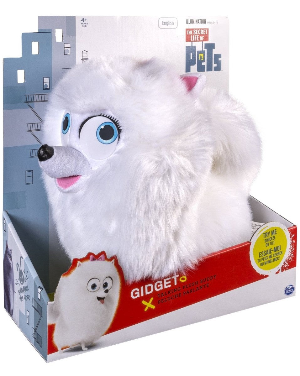 SECRET LIFE OF PETS TALKING 12" PLUSH BUDDY GIDGET