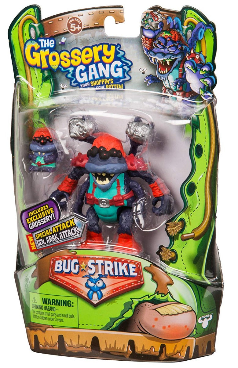 THE GROSSERY GANG S4 W2 BUG STRIKE ACTION FIGURE GEN. ARAK ATTACK