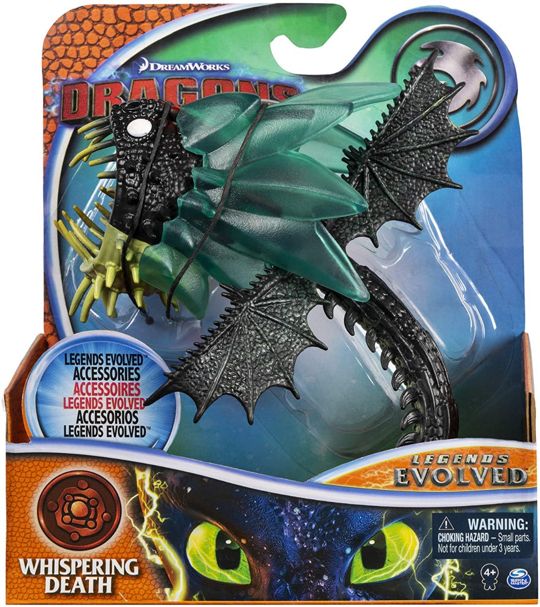 DREAMWORKS DRAGONS LEGENDS EVOLVED DRAGON ACTION FIGURE (WHISPERING DEATH)