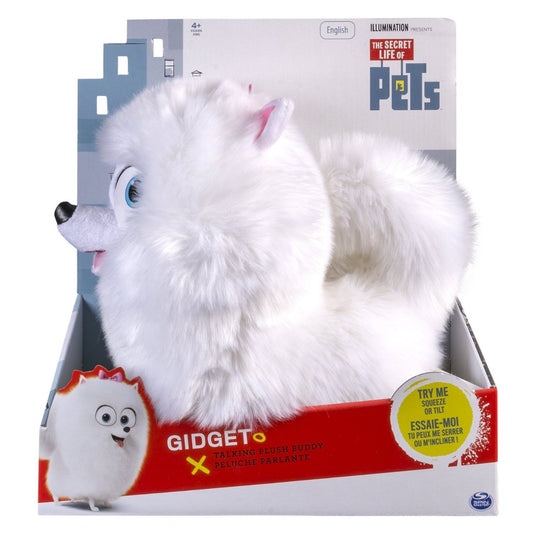 SECRET LIFE OF PETS TALKING 12" PLUSH BUDDY GIDGET