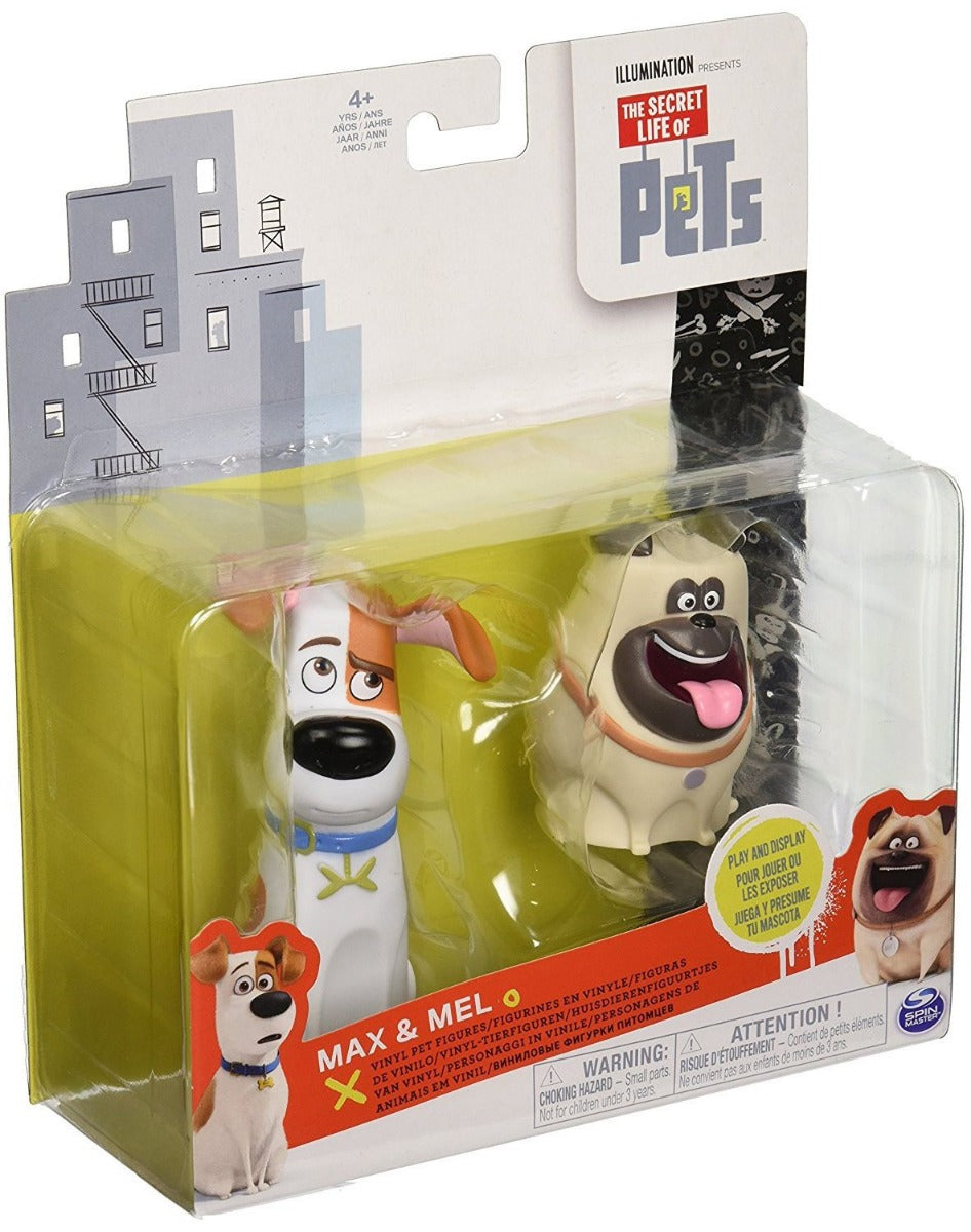 SECRET LIFE OF PETS VINYL PET FIGURES 2-PACK MAX & MEL