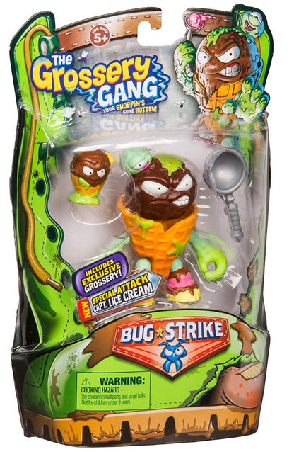 THE GROSSERY GANG S4 W2 BUG STRIKE ACTION FIGURE CAPTAIN LICE CREAM