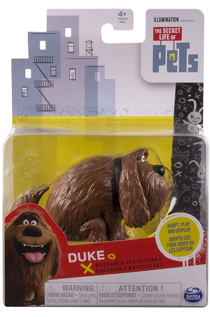 SECRET LIFE OF PETS POSEABLE PET FIGURE DUKE