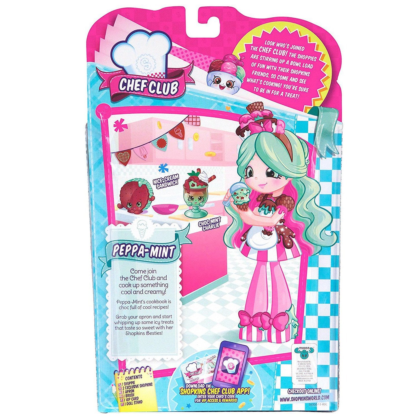 SHOPKINS SHOPPIES DOLL CHEF CLUB PEPPA-MINT