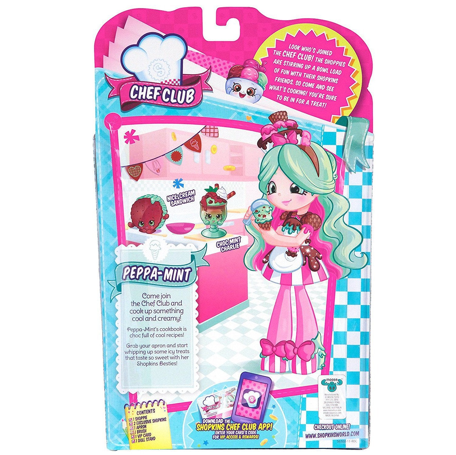 SHOPKINS SHOPPIES DOLL CHEF CLUB PEPPA-MINT