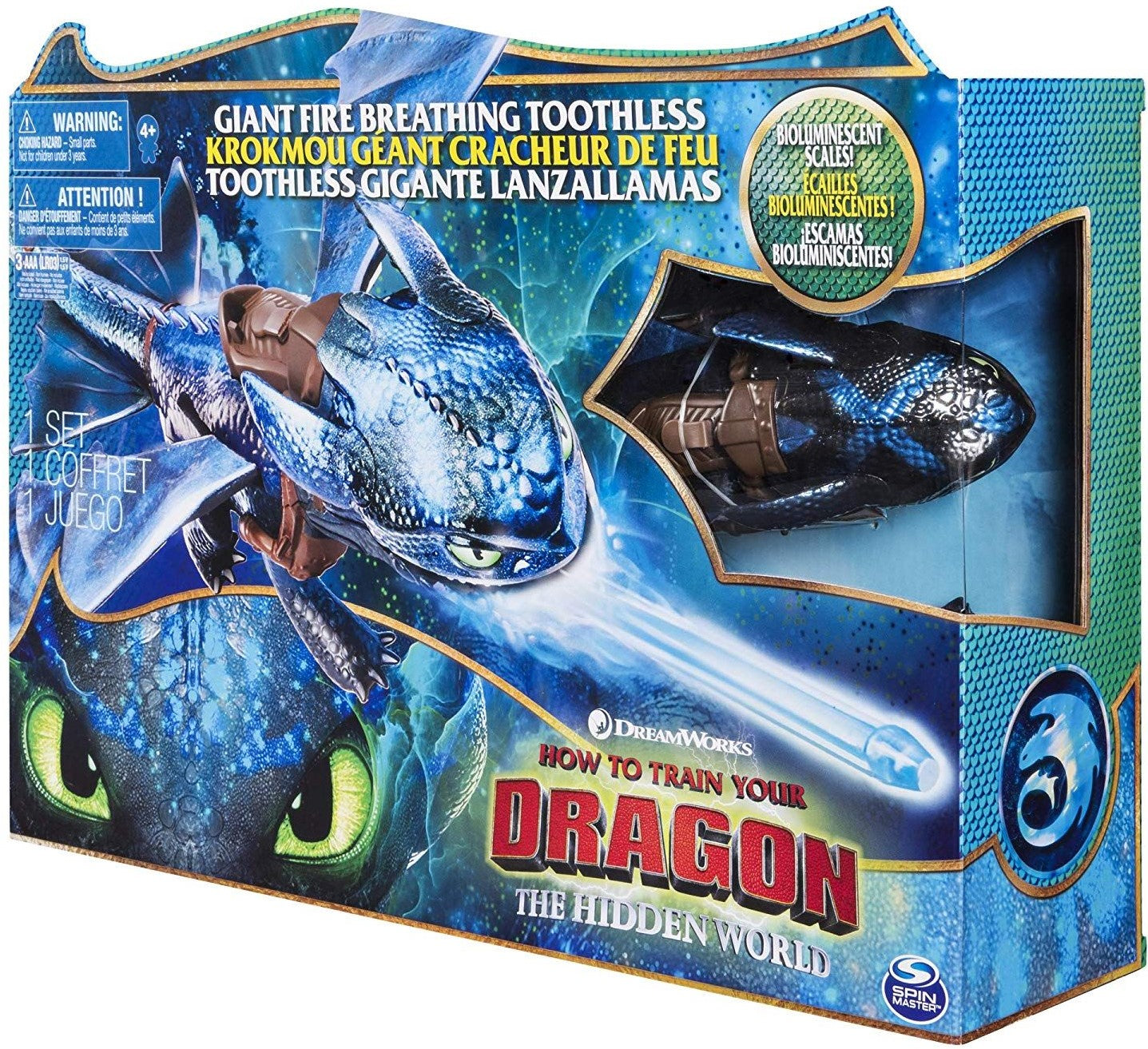 DREAMWORKS DRAGONS GIANT FIRE BREATHING TOOTHLESS (2018)