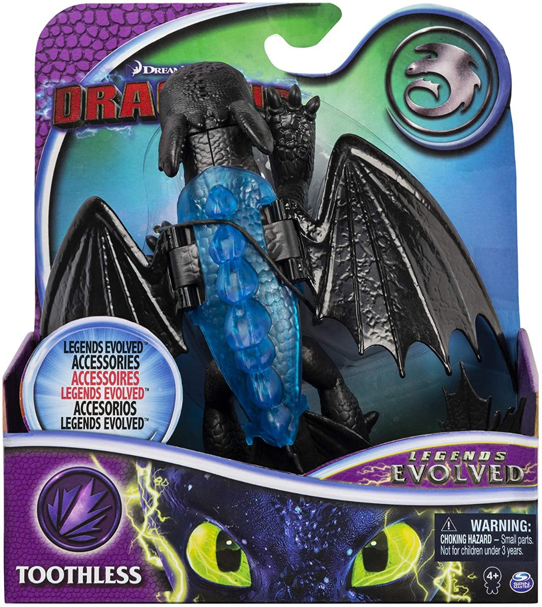 DREAMWORKS DRAGONS LEGENDS EVOLVED DRAGON ACTION FIGURE (TOOTHLESS)