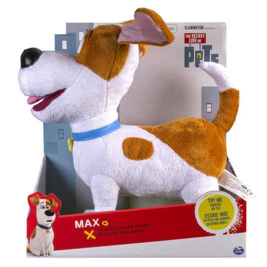 SECRET LIFE OF PETS TALKING 12" PLUSH BUDDY MAX