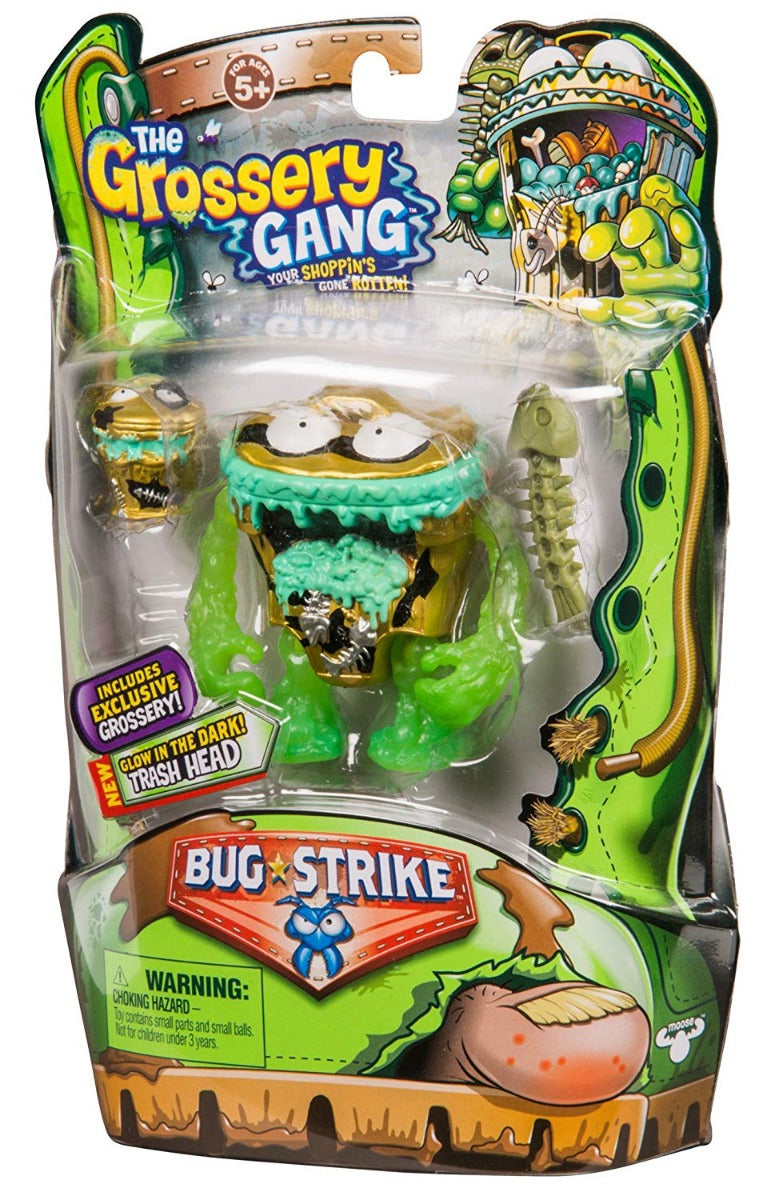 THE GROSSERY GANG S4 W2 BUG STRIKE ACTION FIGURE TRASH HEAD
