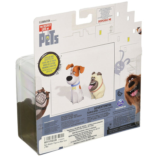 SECRET LIFE OF PETS VINYL PET FIGURES 2-PACK MAX & MEL