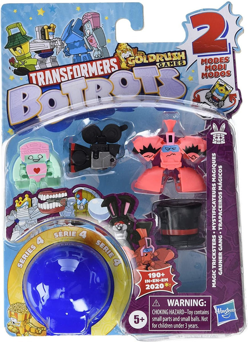 TRANSFORMERS BOTBOTS TOYS SERIES 4 MAGIC TRICKSTERS 5-PACK ASSORTED