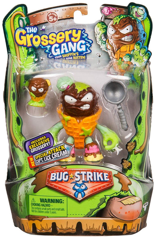 THE GROSSERY GANG S4 W2 BUG STRIKE ACTION FIGURE CAPTAIN LICE CREAM