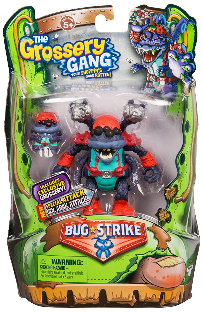 THE GROSSERY GANG S4 W2 BUG STRIKE ACTION FIGURE GEN. ARAK ATTACK