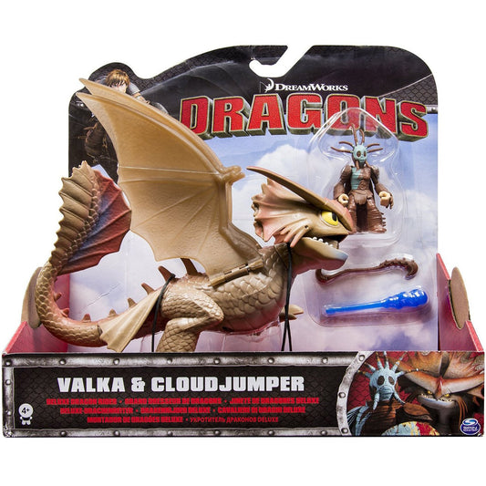DREAMWORKS DRAGONS VALKA & CLOUDJUMPER DELUXE DRAGON RIDERS