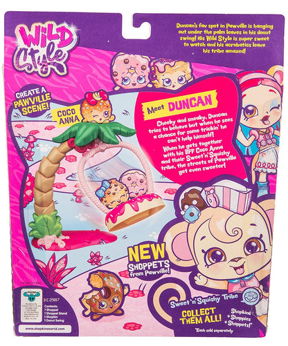 SHOPKINS SHOPPETS S9 WILD STYLE THEME PACK DUNCAN