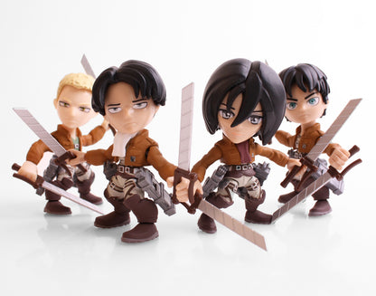 ATTACK ON TITAN WAVE 1 ACTION VINYLS PDQ CASE